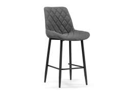 Барный стул Баодин К Б/К темно-серый / черный (50x56x101)