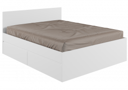 Кровать Мадера 160х200 белый эггер (165x203,2x90)